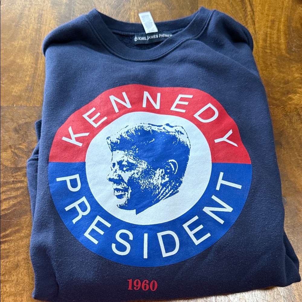 Kiel James Patrick Navy Kennedy for President Sweatshirt Size XS